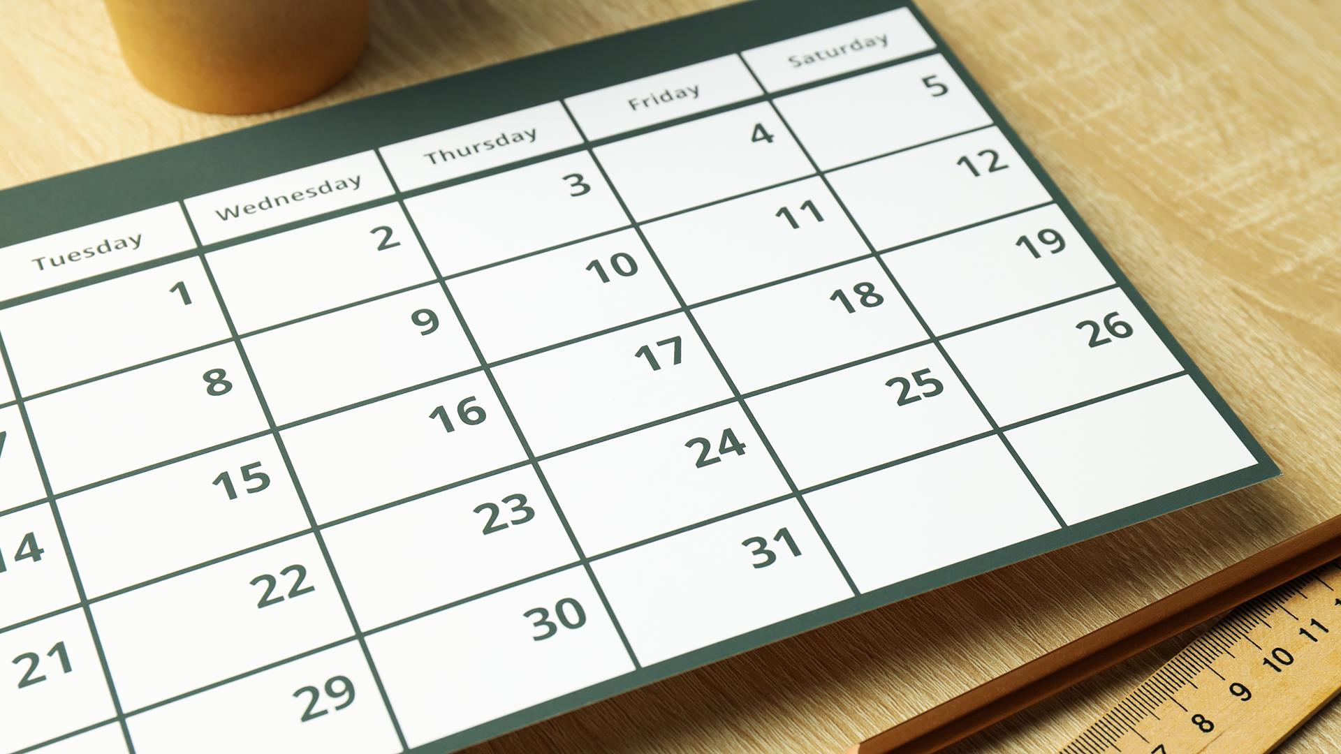 Image of a calendar