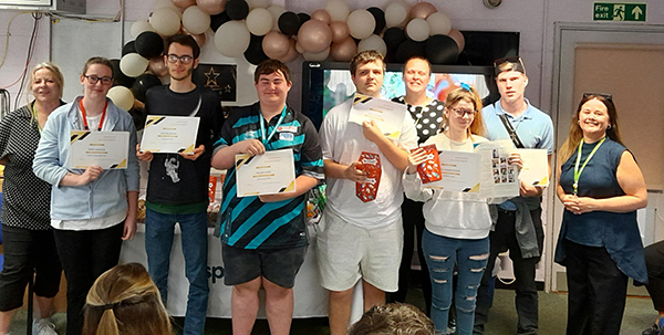 Image of careers fair and awards